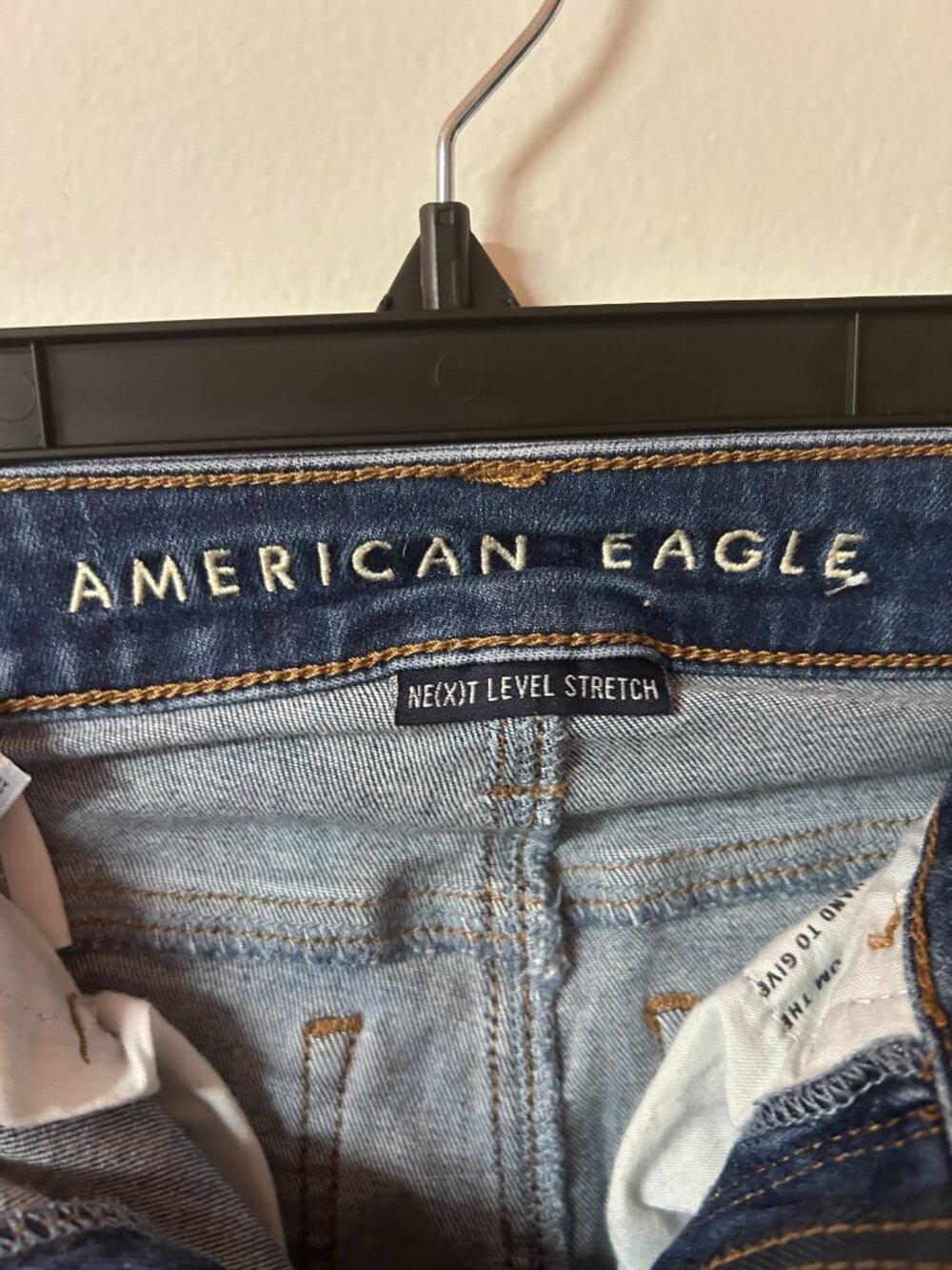American Eagle Next Level Stretch Distressed Skinny Jeans | Size 00 Regular - Picture 2 of 3